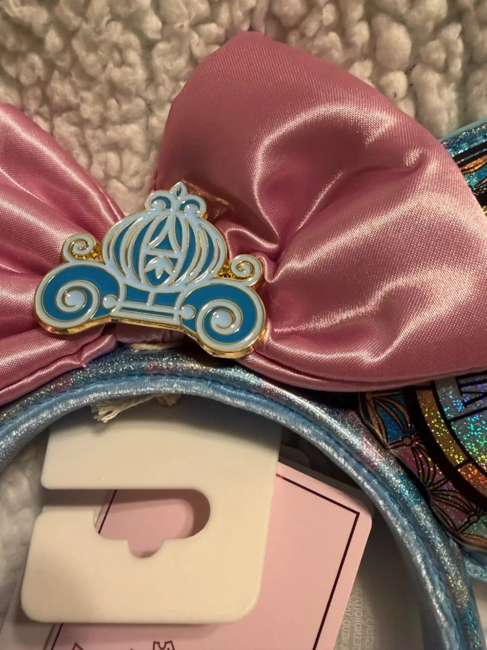 Disney Loungefly Stained Glass Cinderella Ears - NWT